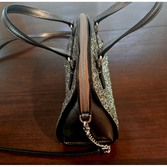 Kate Spade Mini Reiley Laurel Way Glitter Satchel‎ Purse - Picture 4 of 6